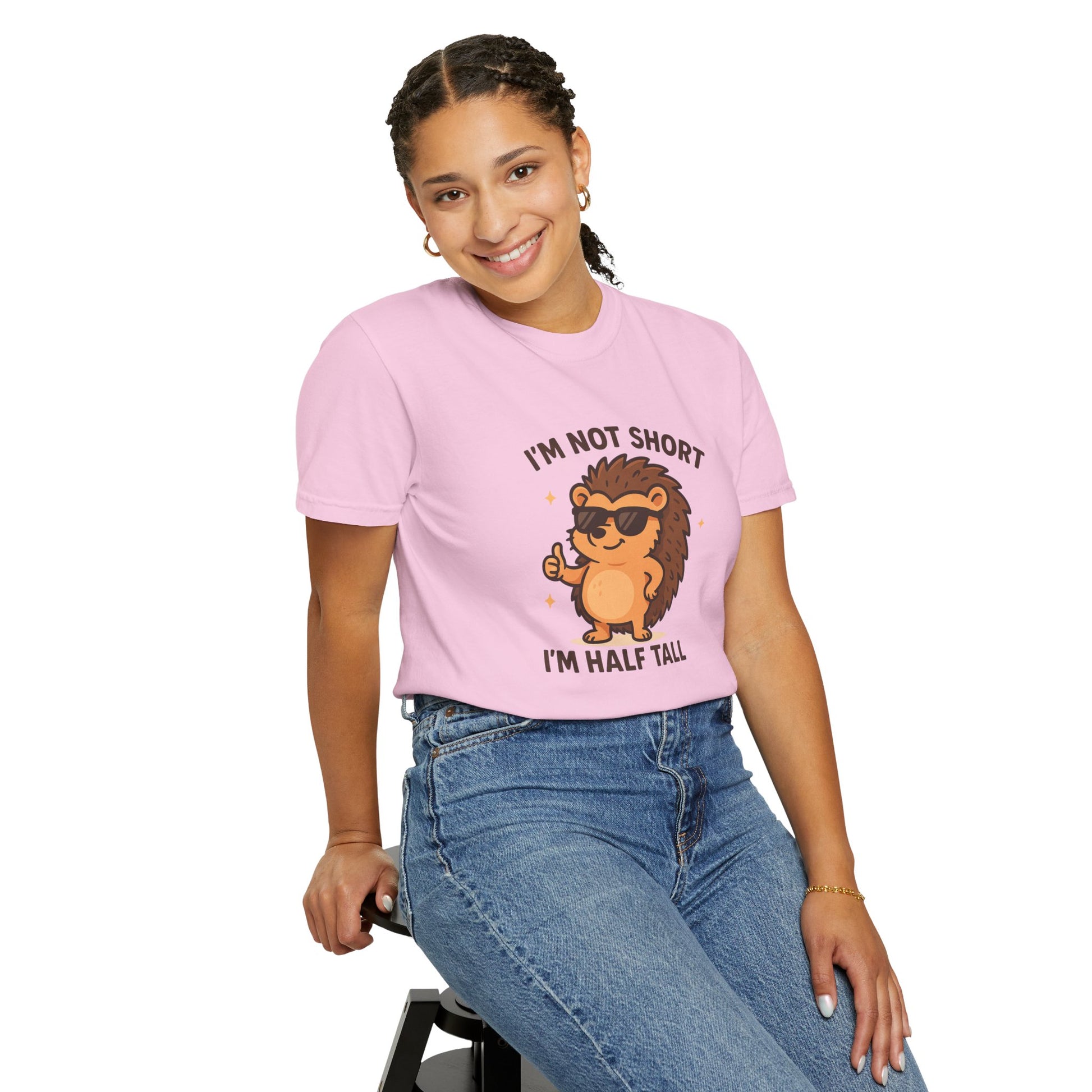 Hedgehog I'm Not Short Graphic T-shirt