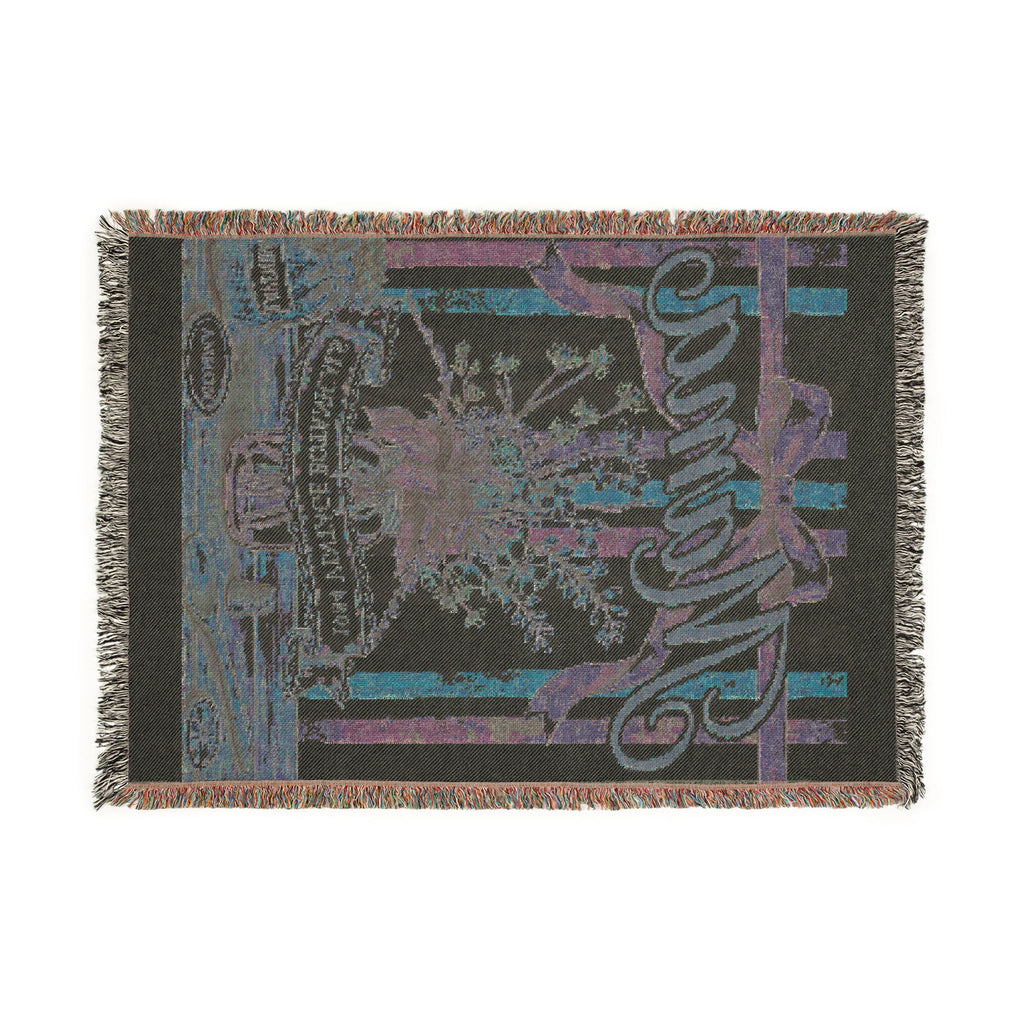 Floral Mama Woven Blanket | Cozy Cotton Throw Gift for Mom