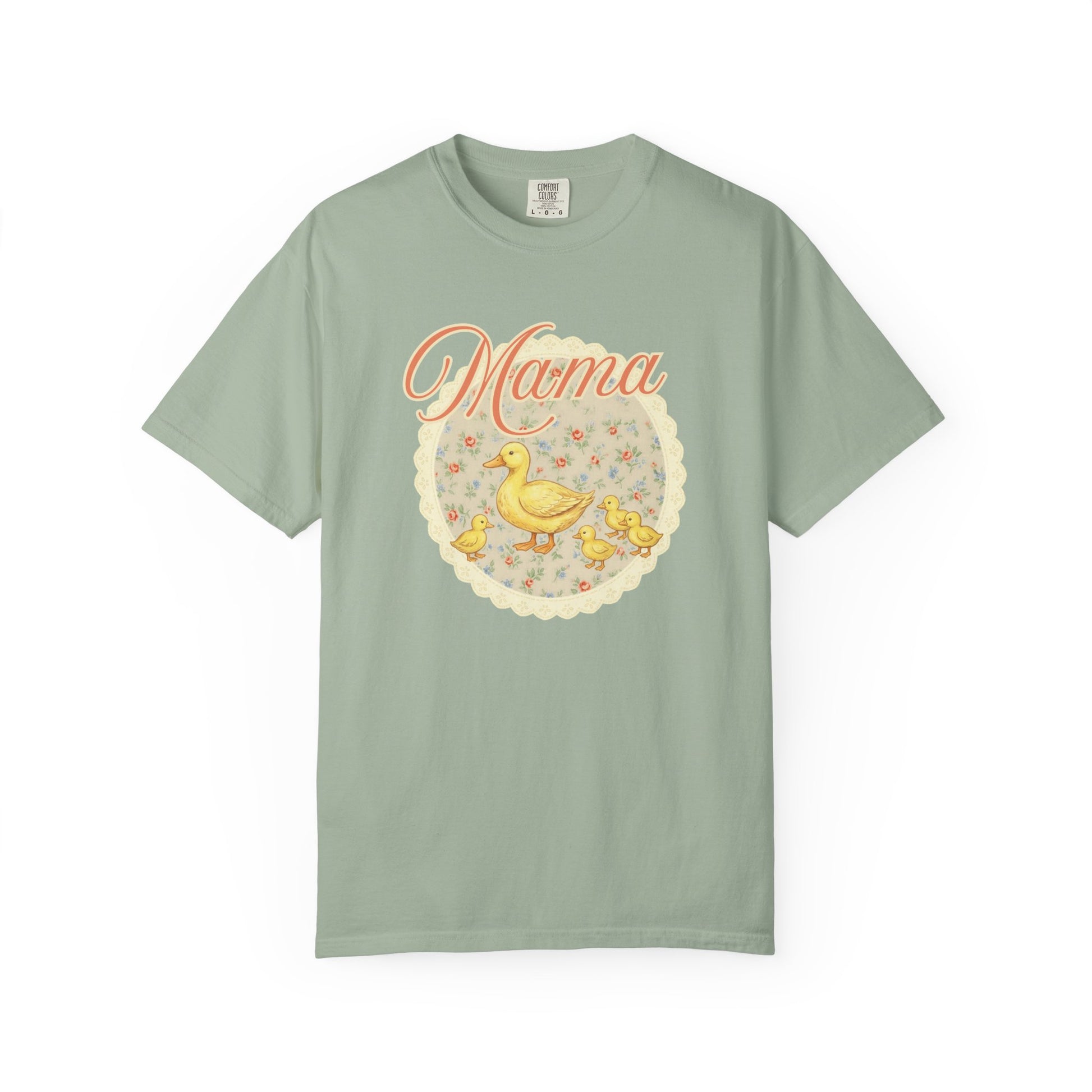 Mama Duck Floral T-Shirt – Cute Mother’s Day Tee with Ducklings