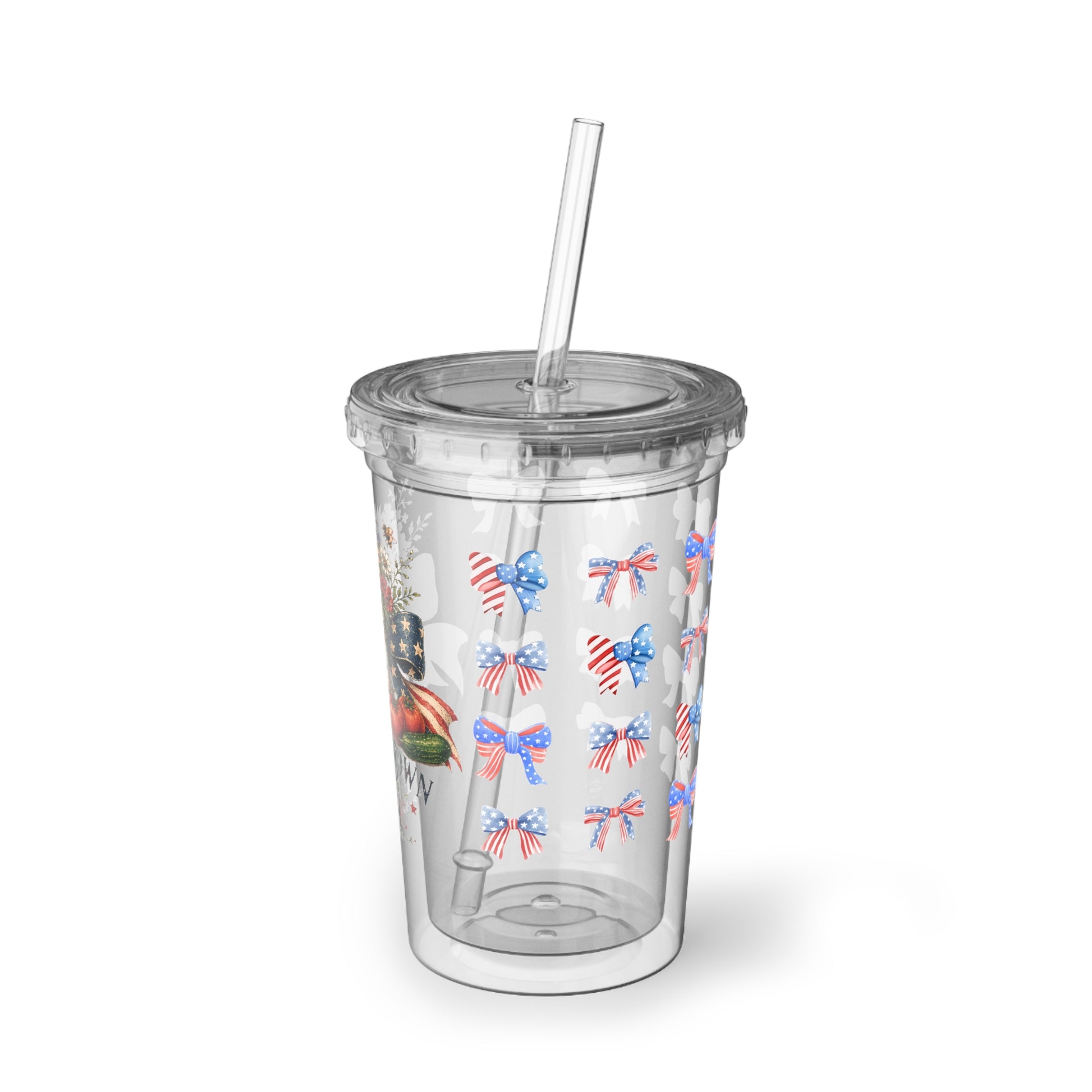 Patriotic 'Homegrown & Free' Acrylic Tumbler