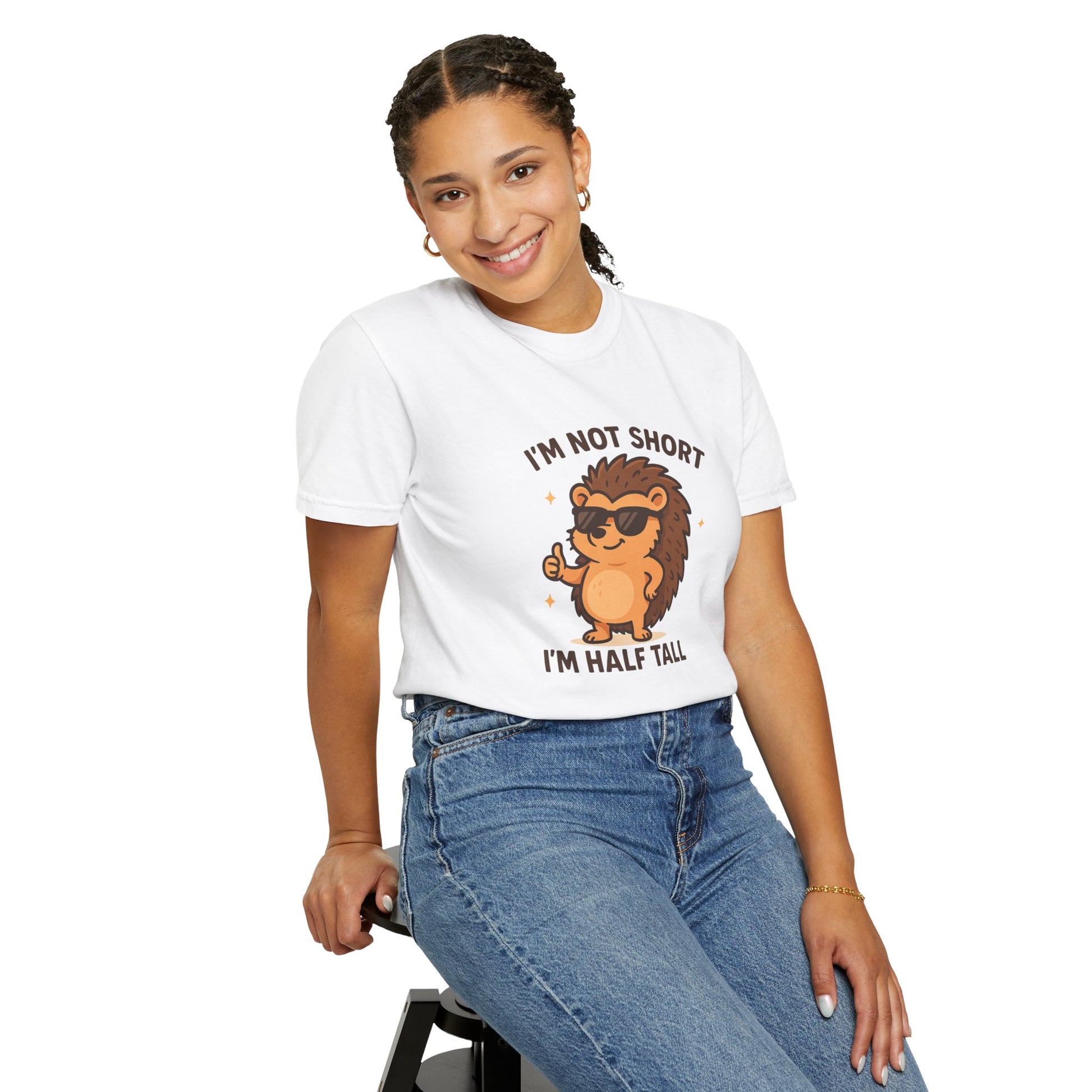 Hedgehog I'm Not Short Graphic T-shirt