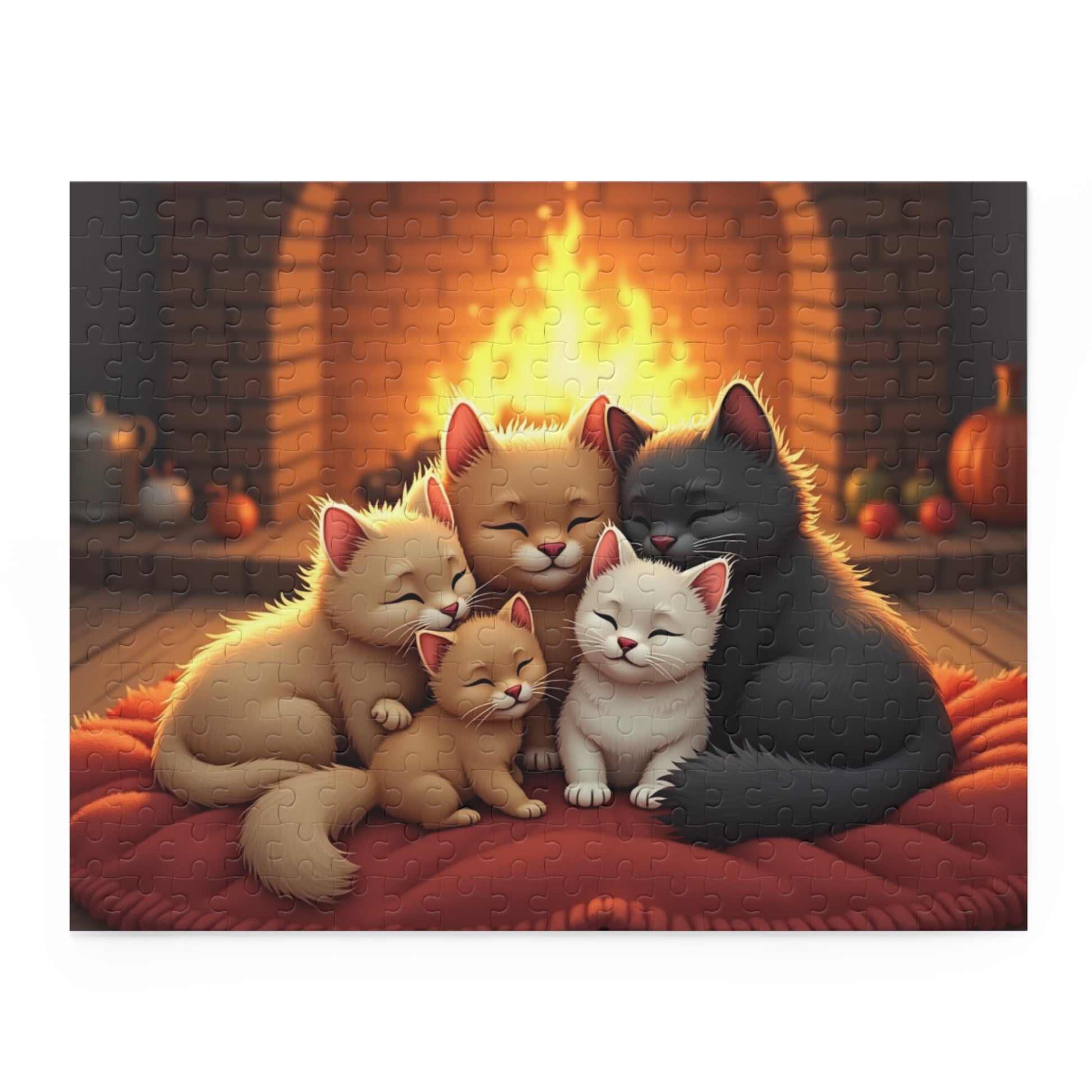 “Cozy Kitten Snuggle Fest” Puzzle, 252 Piece Jigsaw, Fun Gift for Cat Lovers