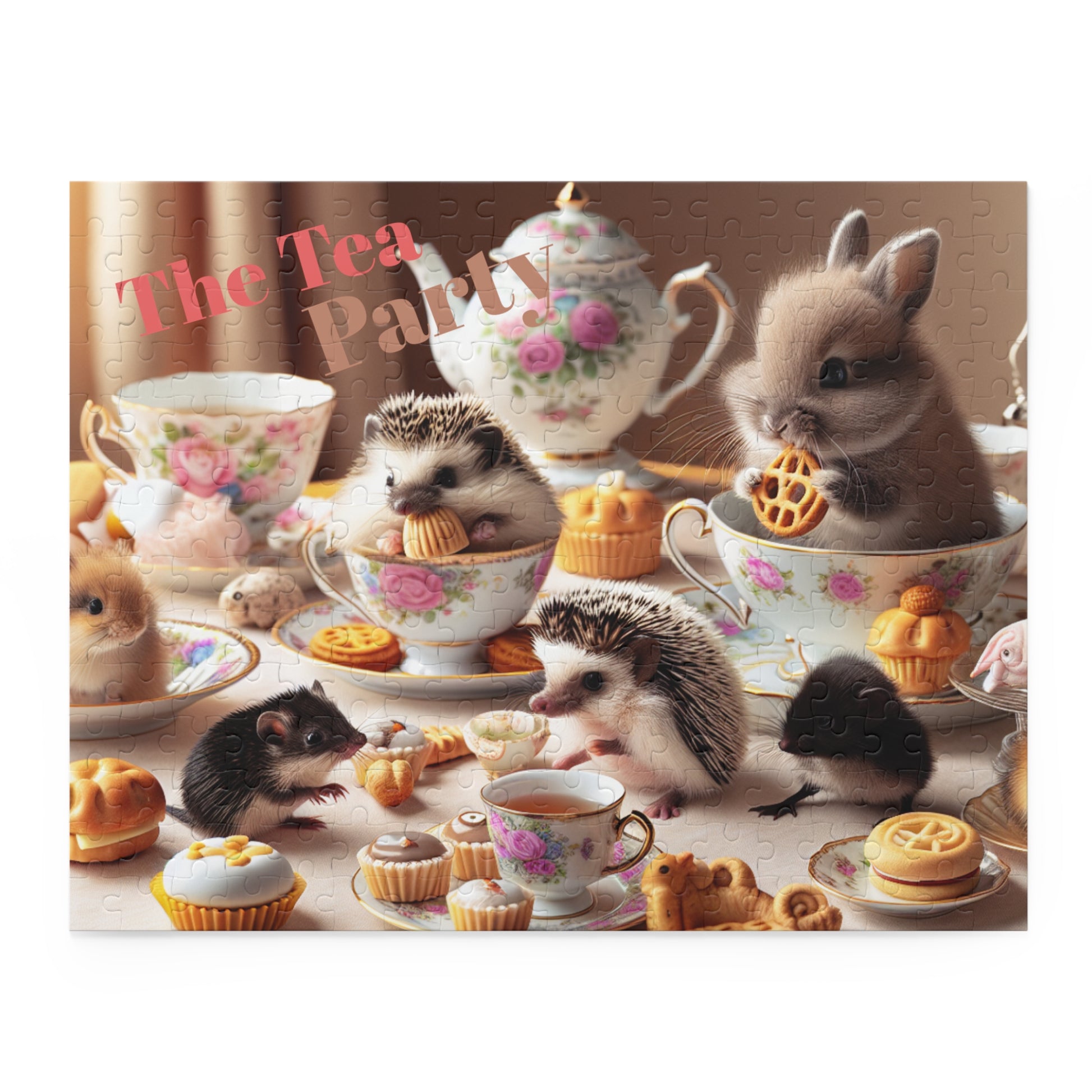 Charming Animal Tea Party Puzzle - 252-Piece