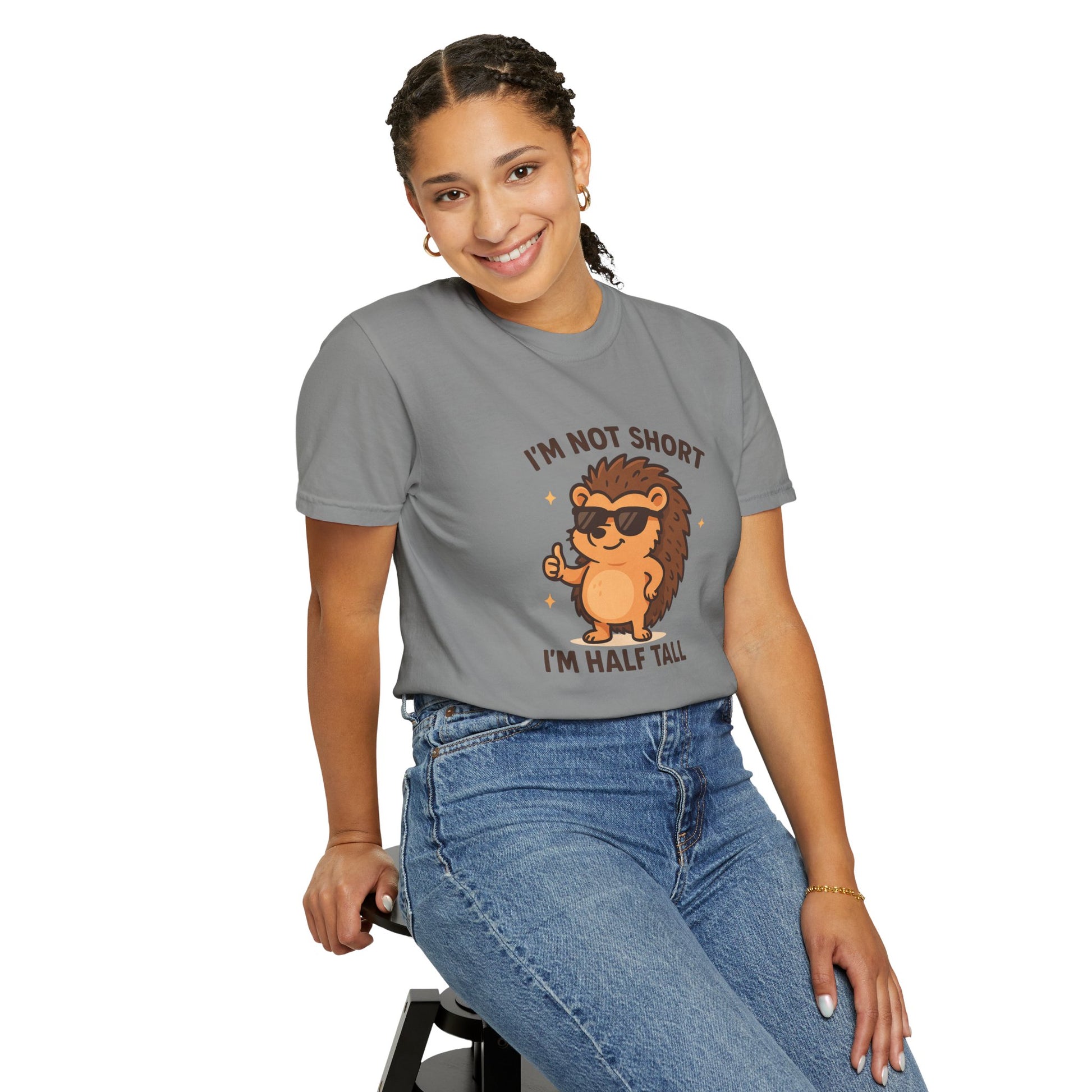 Hedgehog I'm Not Short Graphic T-shirt