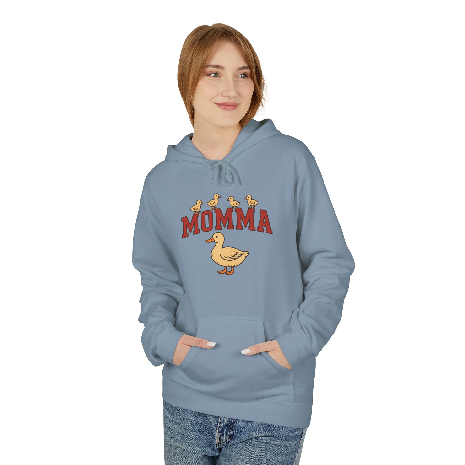 Momma Duck Hoodie — Cute Mother Duck Graphic Pullover