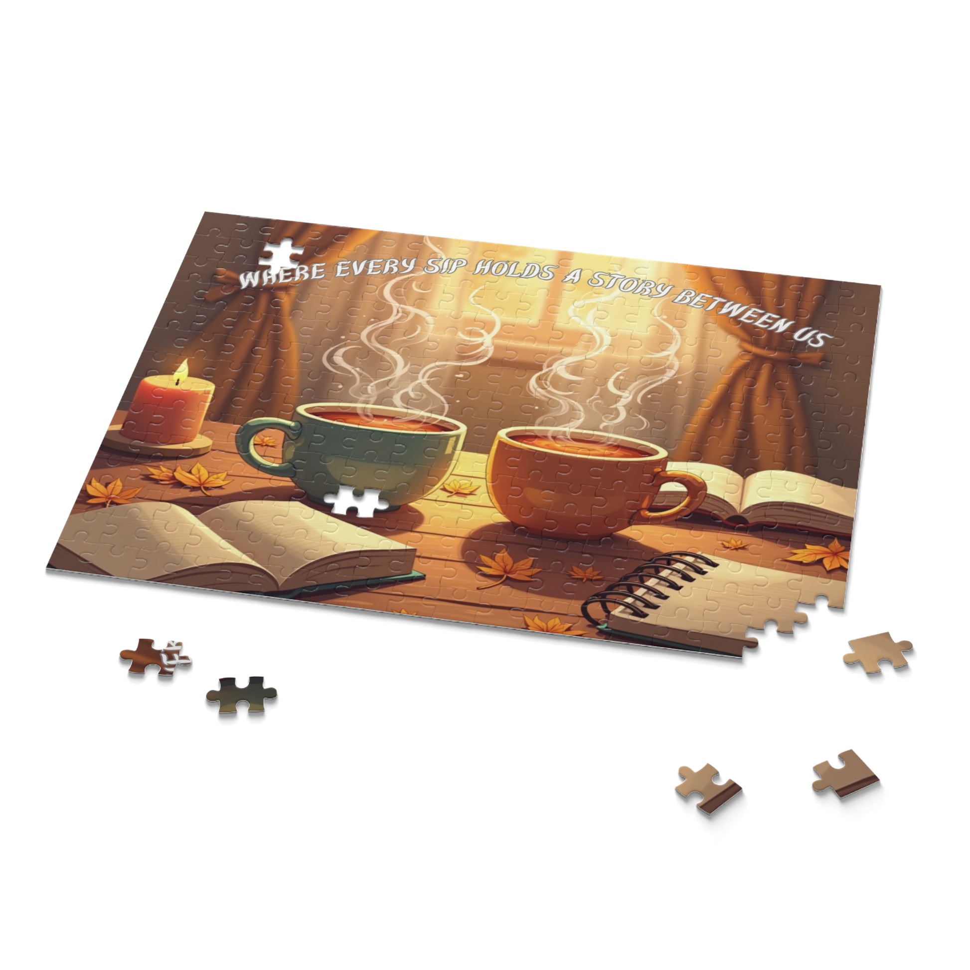 Cozy Coffee Puzzle with Inspirational Design | Perfect Gift for Coffee Lovers, Relaxation