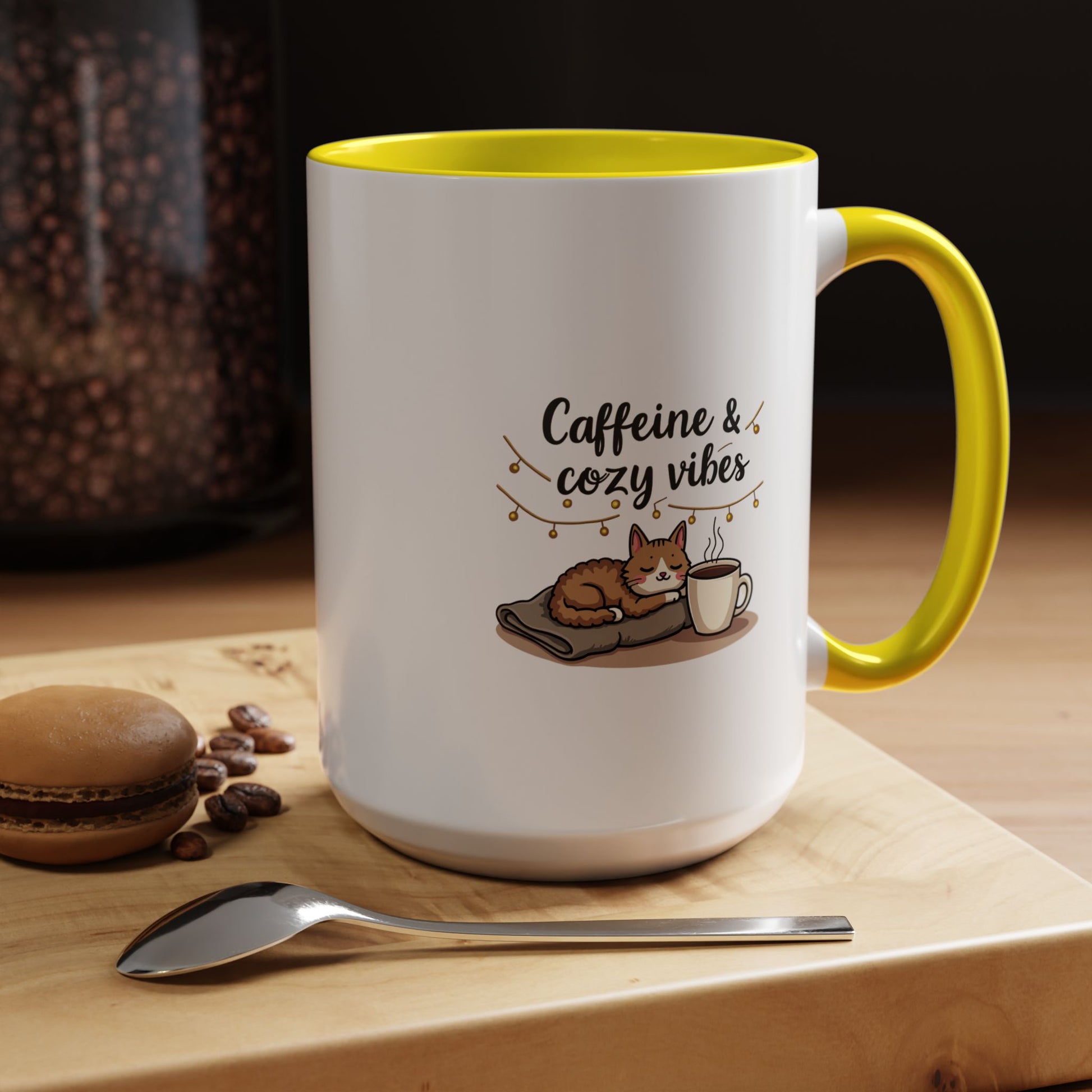 Caffeine & Cozy Vibes Coffee Mug -