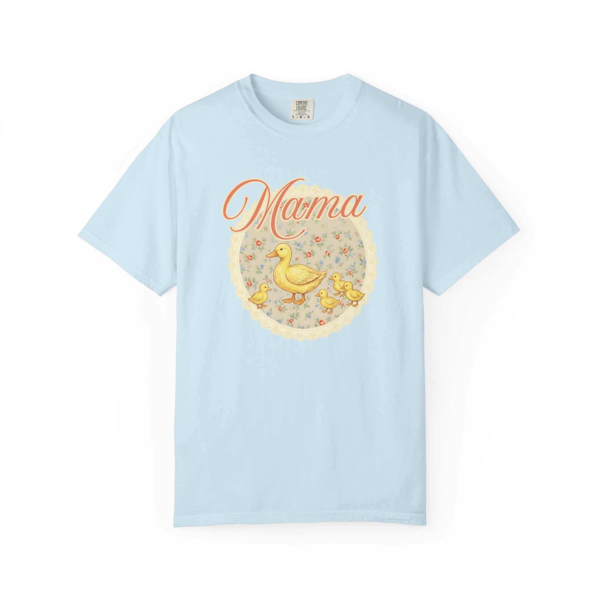 Mama Duck Floral T-Shirt – Cute Mother’s Day Tee with Ducklings