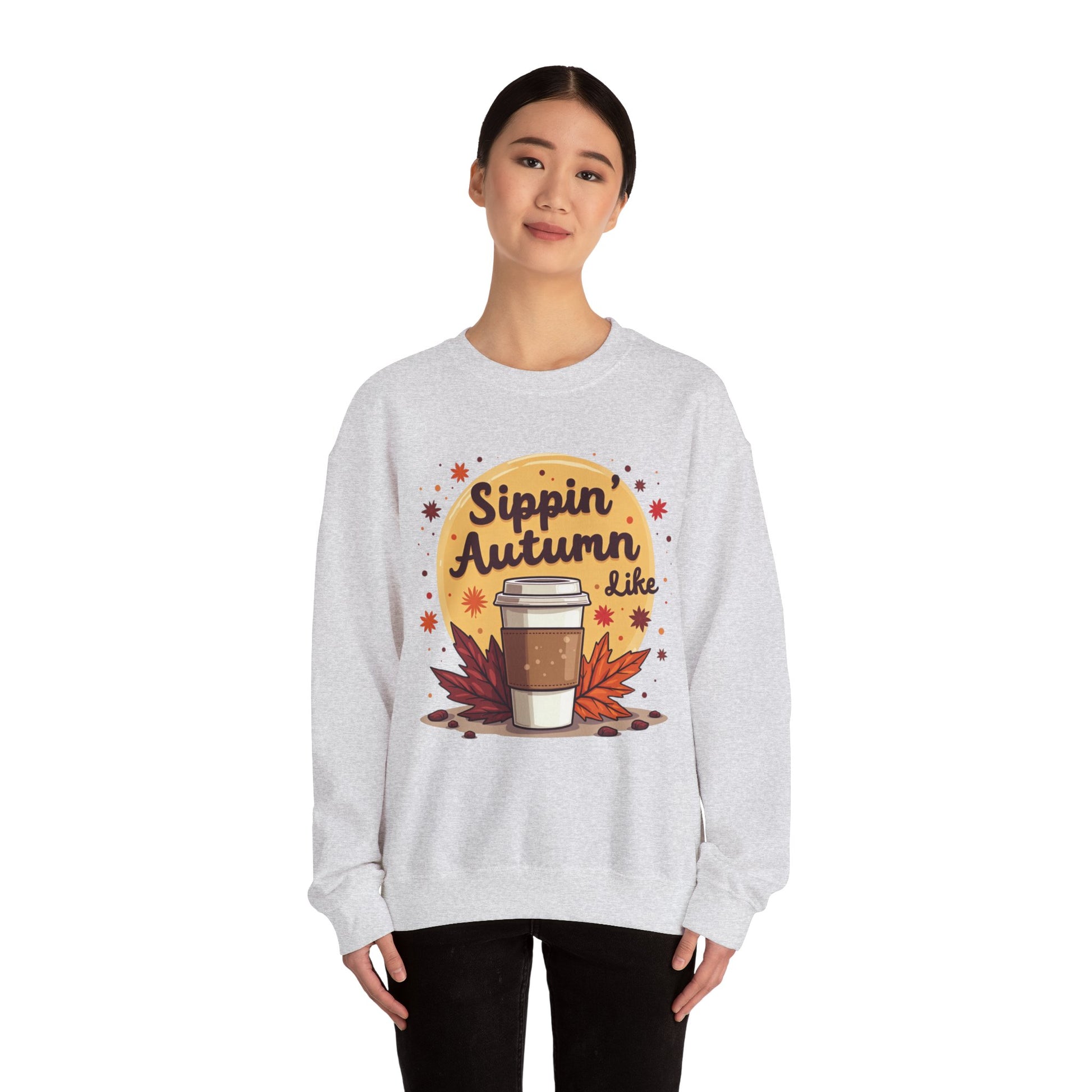 Sippin’ Autumn Crewneck Sweatshirt
