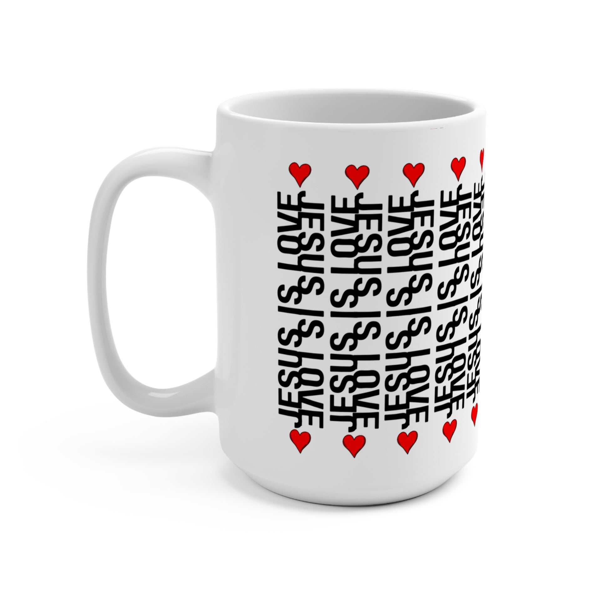 Inspirational Hidden Message Mug "Jesus Is Love"