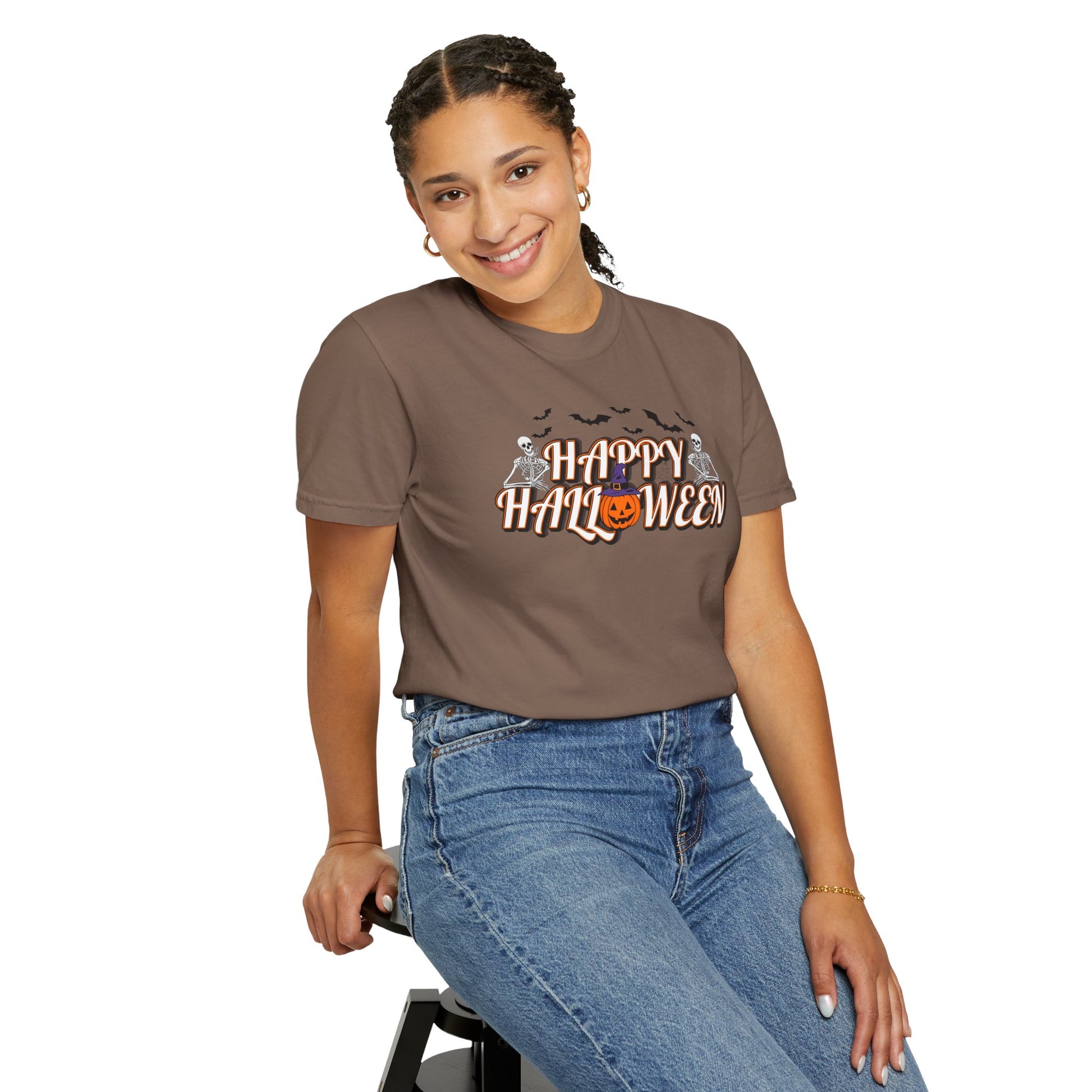 Halloween Garment-Dyed T-Shirt for Adults