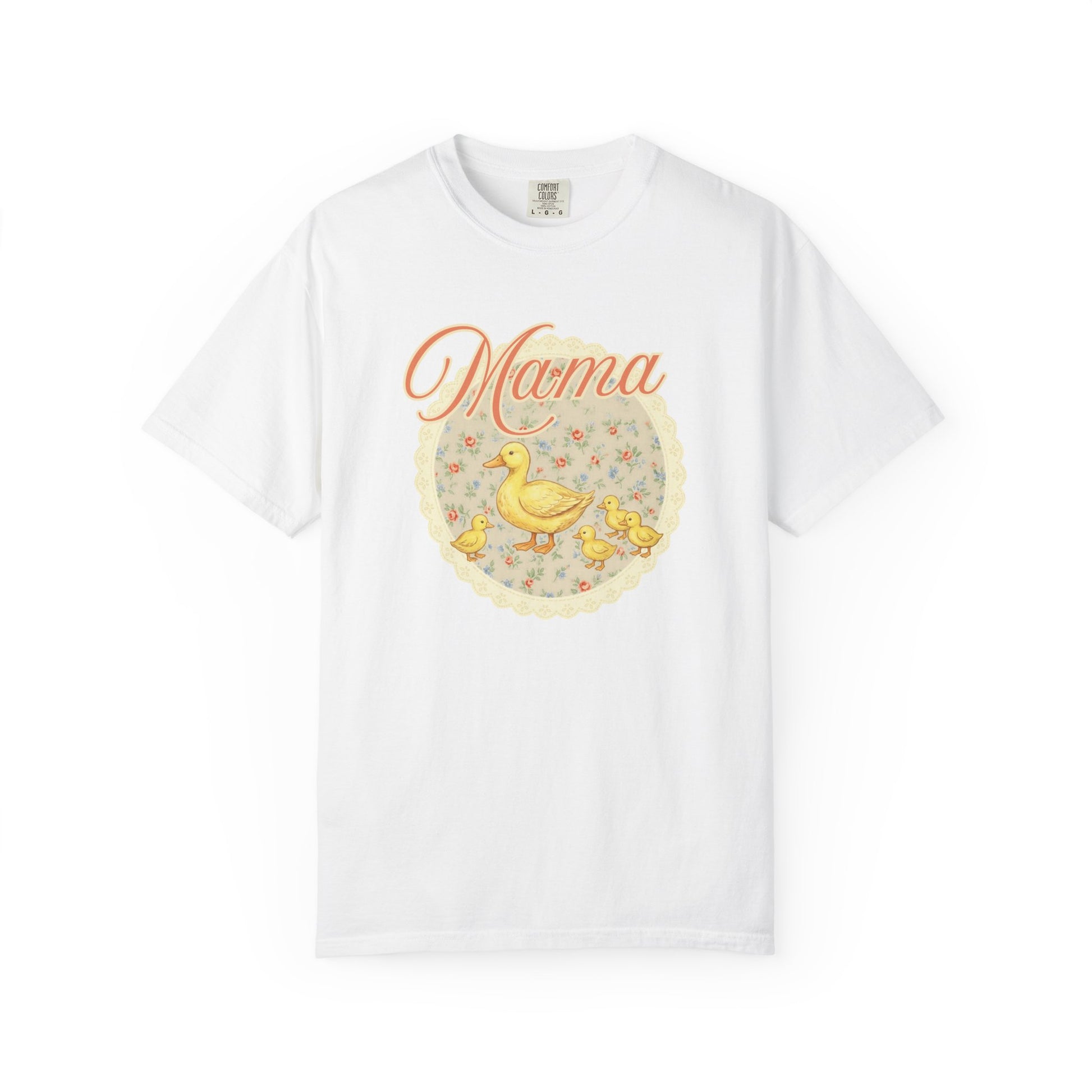 Mama Duck Floral T-Shirt – Cute Mother’s Day Tee with Ducklings