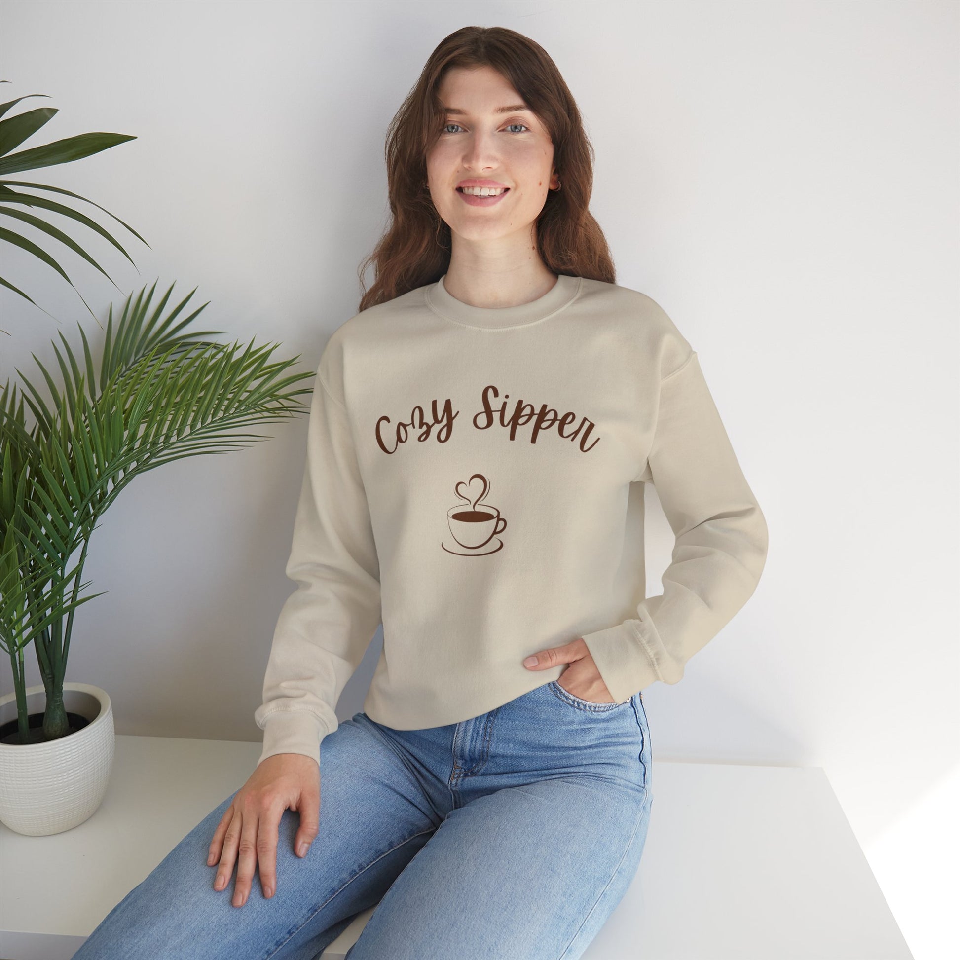 Cozy Coffee Crewneck Sweatshirt