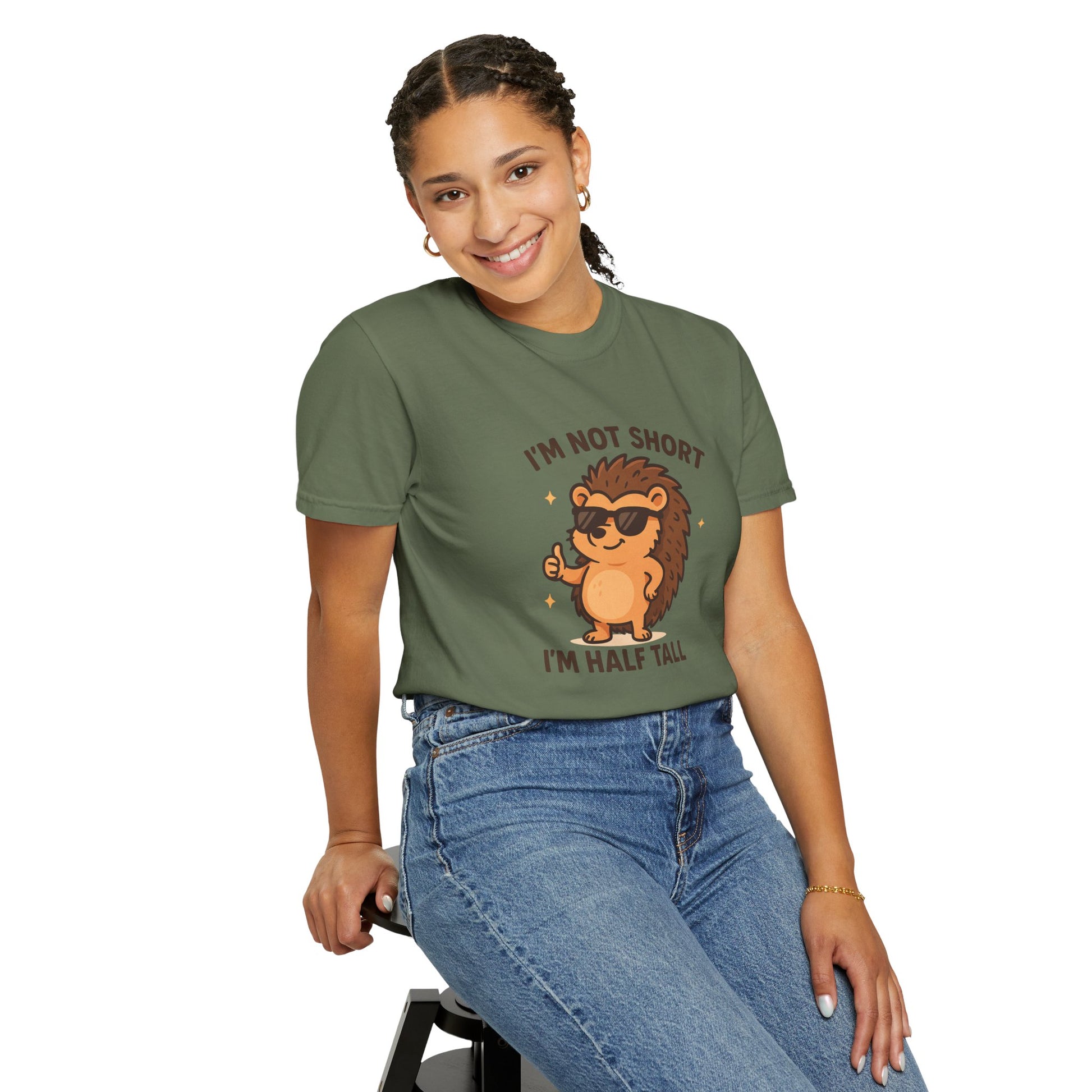 Hedgehog I'm Not Short Graphic T-shirt