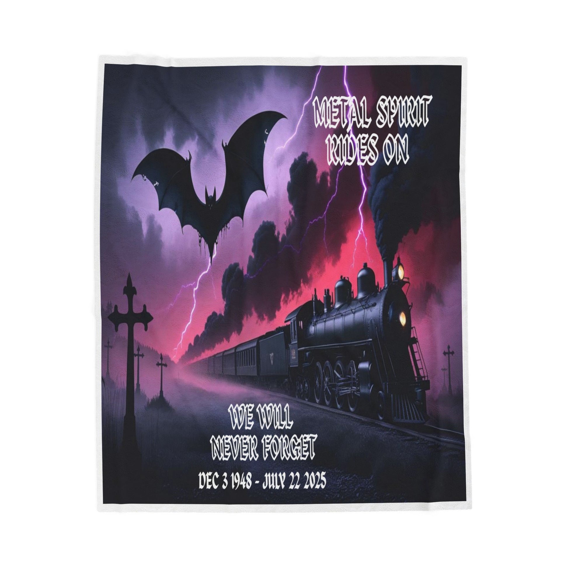 Metal Spirit Rides On – Prince of Darkness Tribute Blanket