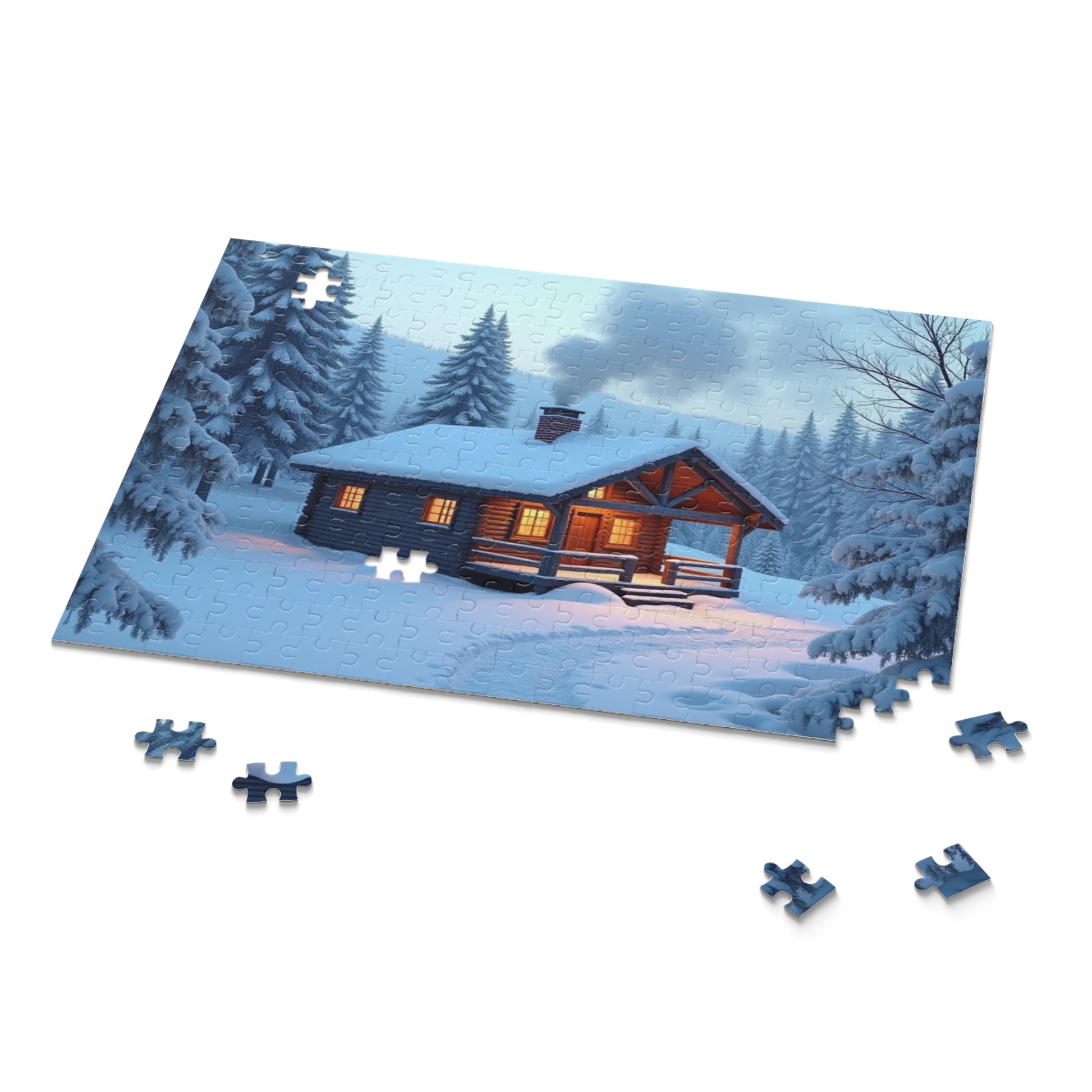 Cozy Winter Cabin 252-Piece Puzzle