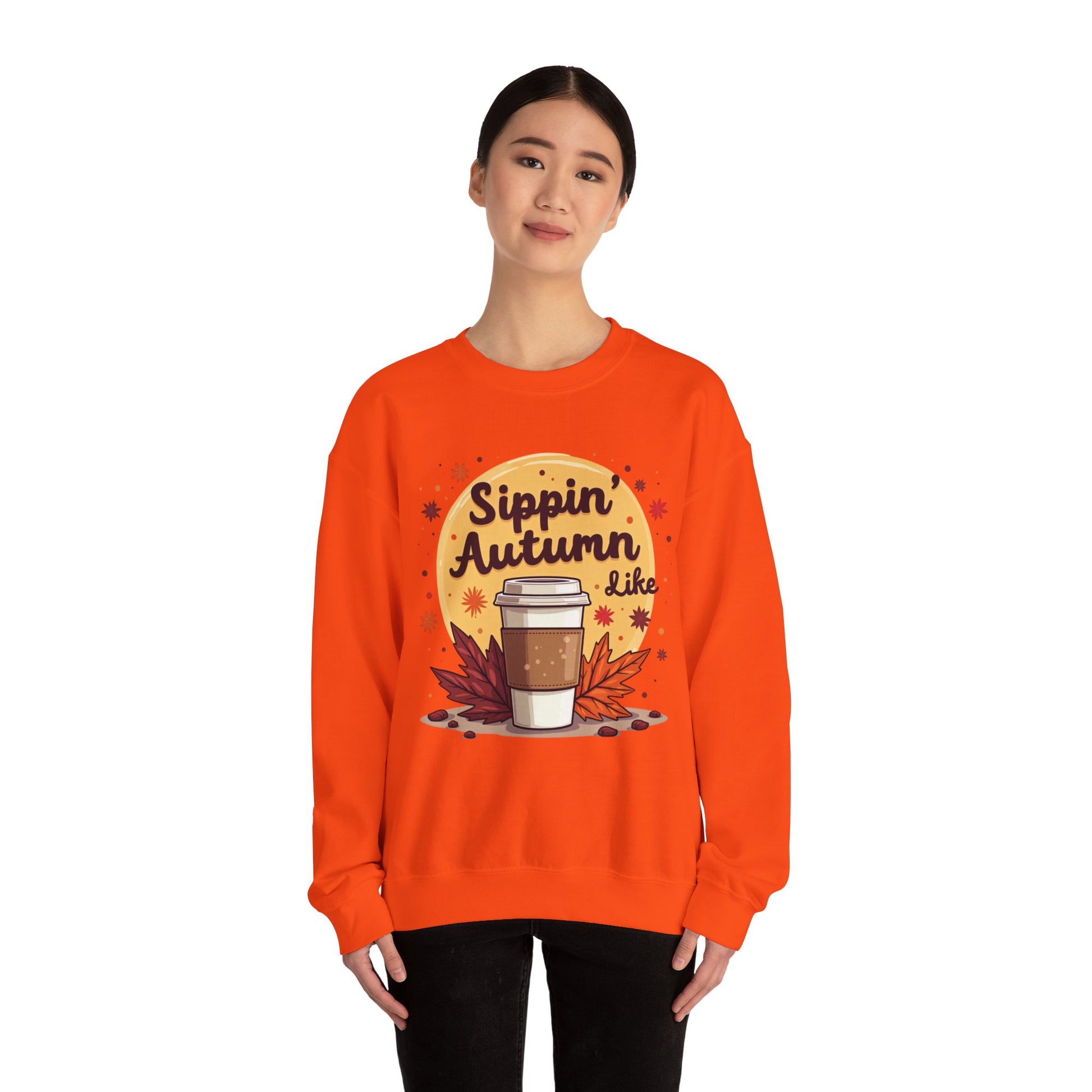 Sippin’ Autumn Crewneck Sweatshirt