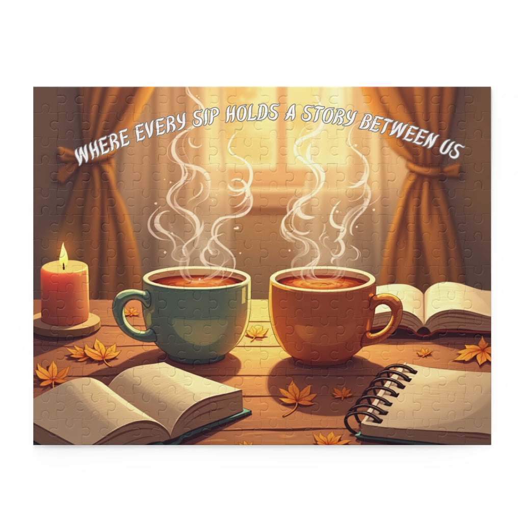 Cozy Coffee Puzzle with Inspirational Design | Perfect Gift for Coffee Lovers, Relaxation
