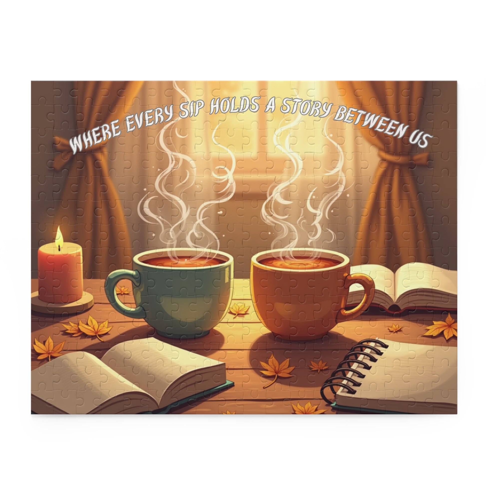 Cozy Coffee Puzzle with Inspirational Design | Perfect Gift for Coffee Lovers, Relaxation