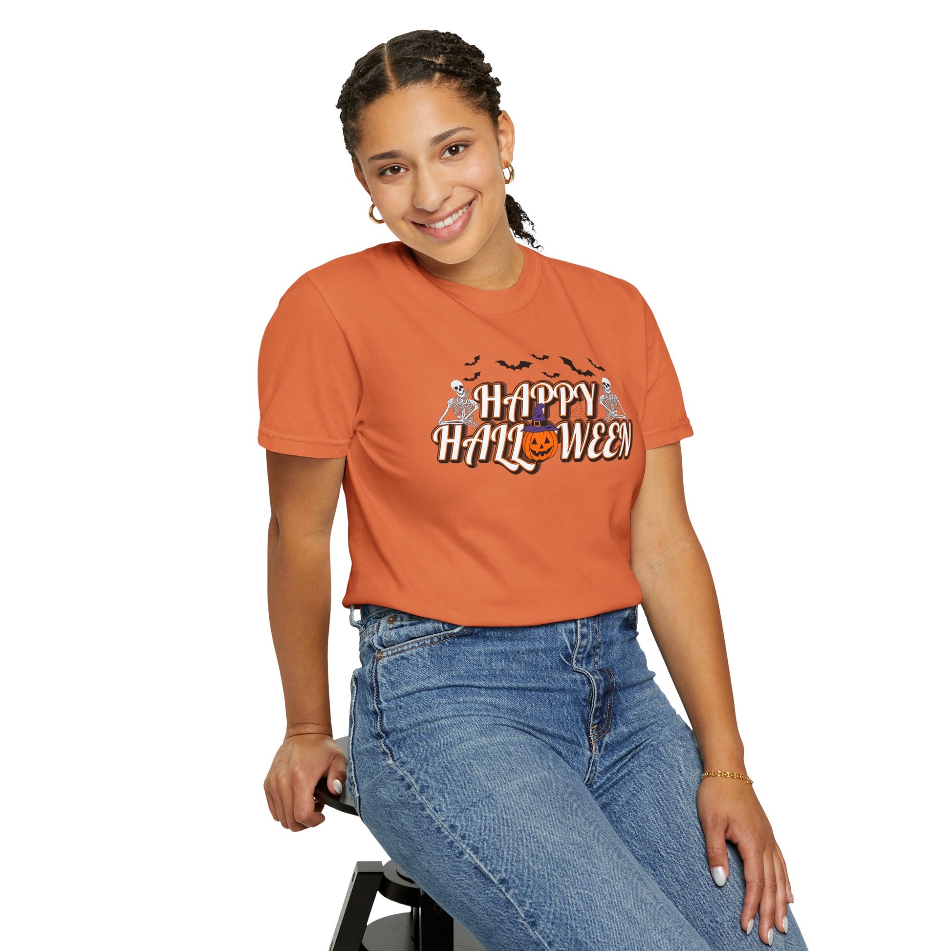 Halloween Garment-Dyed T-Shirt for Adults