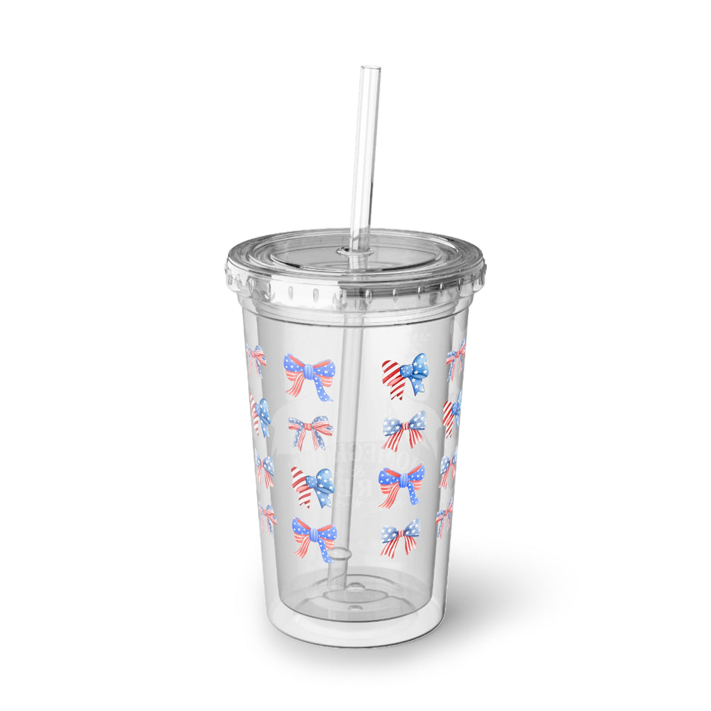 Patriotic 'Homegrown & Free' Acrylic Tumbler