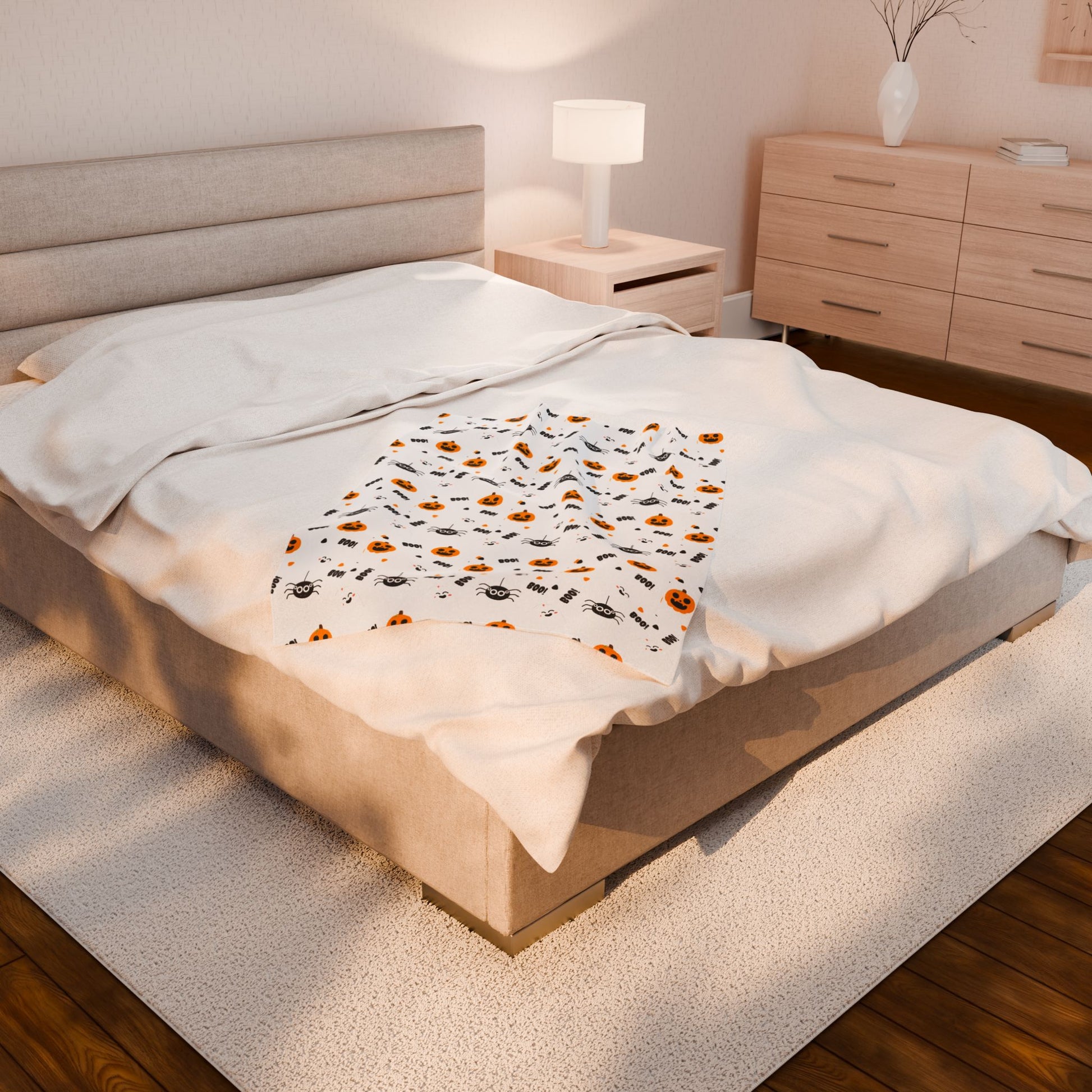 Halloween Pumpkin Plush Blanket