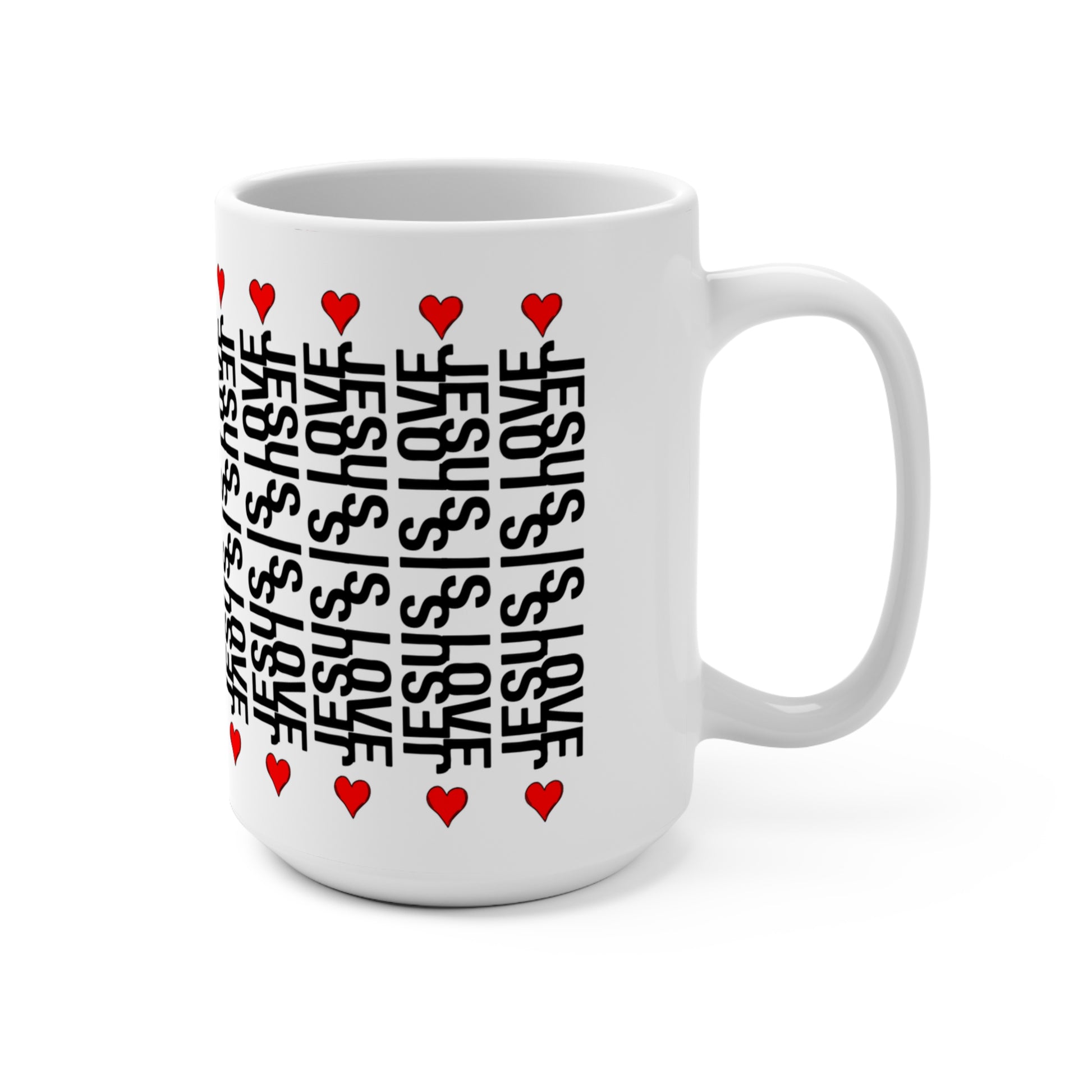 Inspirational Hidden Message Mug "Jesus Is Love"