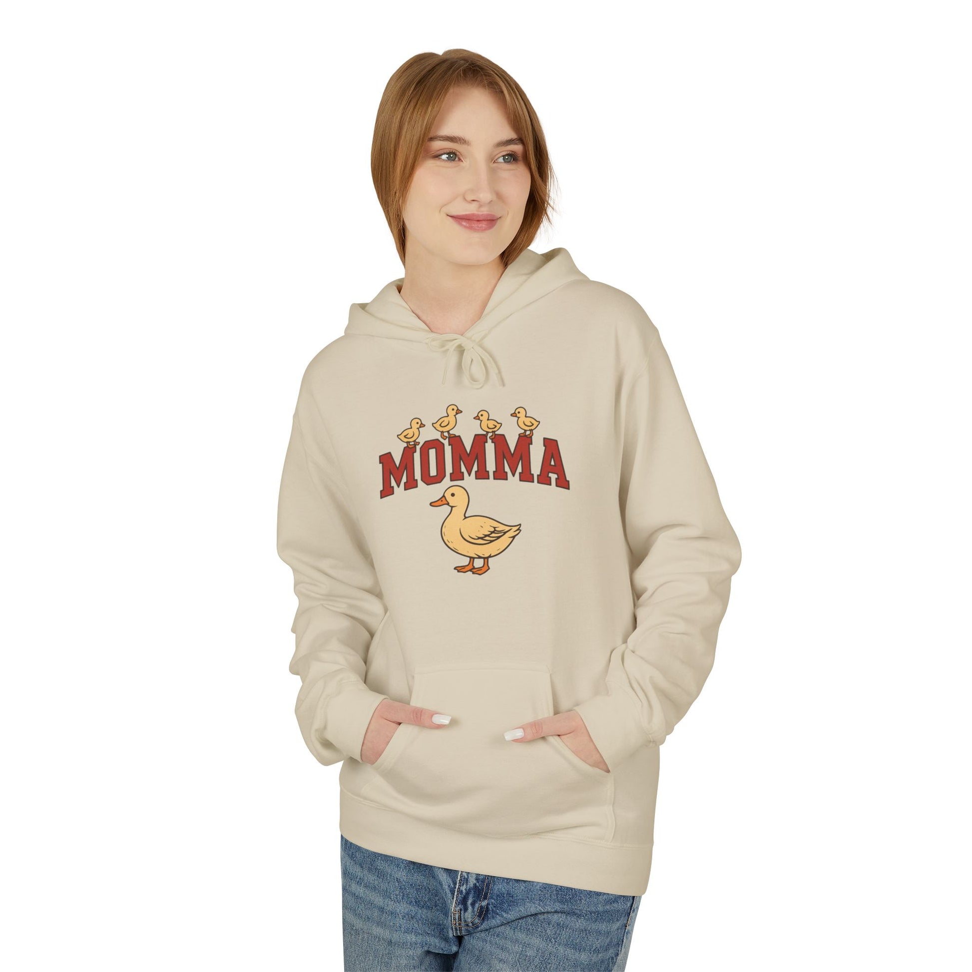 Momma Duck Hoodie — Cute Mother Duck Graphic Pullover