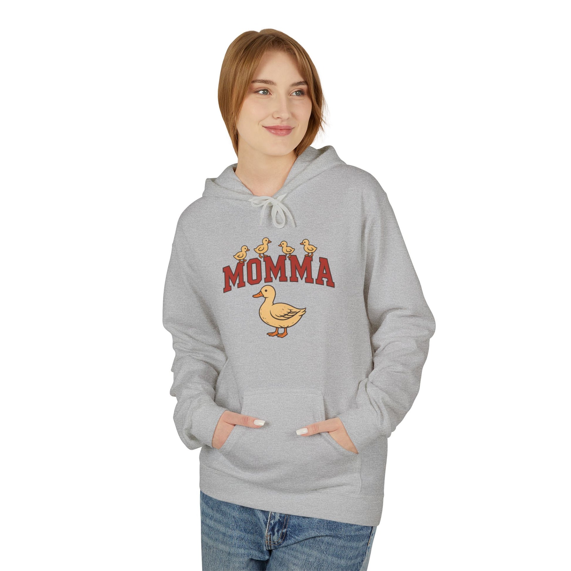 Momma Duck Hoodie — Cute Mother Duck Graphic Pullover