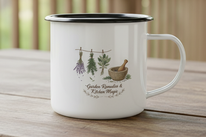 Herbal Remedies Camp Mug | Cozy Apothecary Coffee Cup