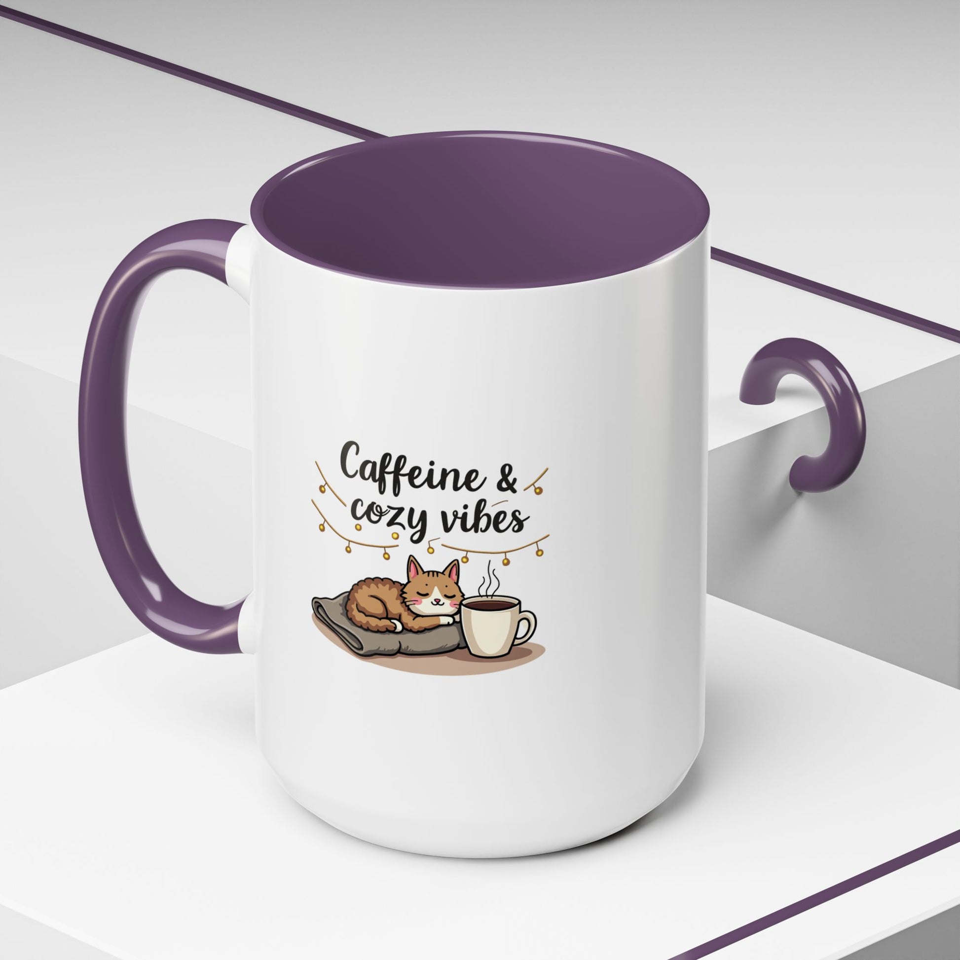 Caffeine & Cozy Vibes Coffee Mug -