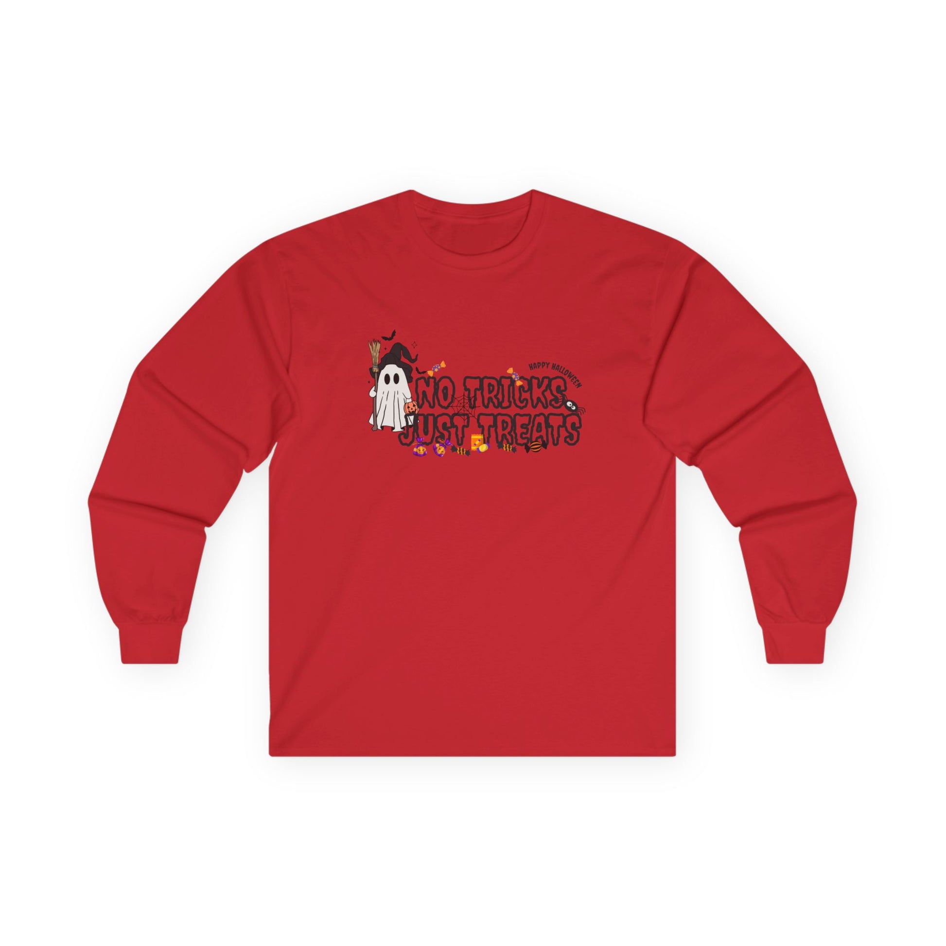 Halloween No Tricks Just Treats Long Sleeve Tee
