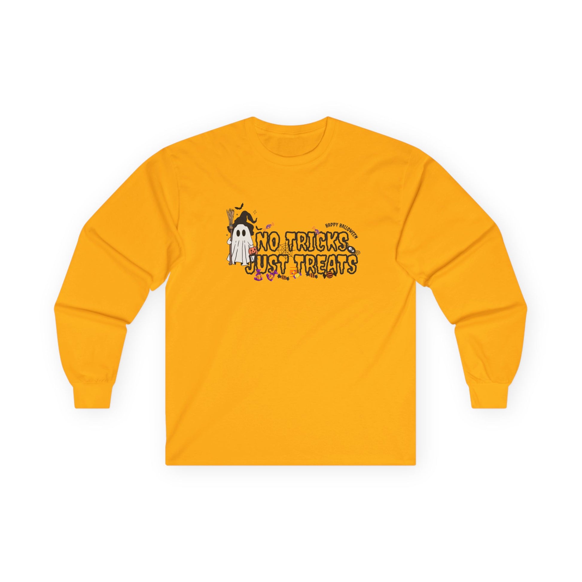 Halloween No Tricks Just Treats Long Sleeve Tee