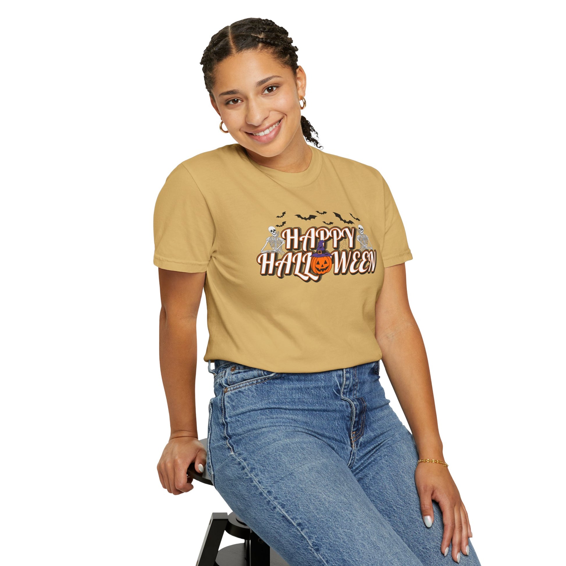 Halloween Garment-Dyed T-Shirt for Adults