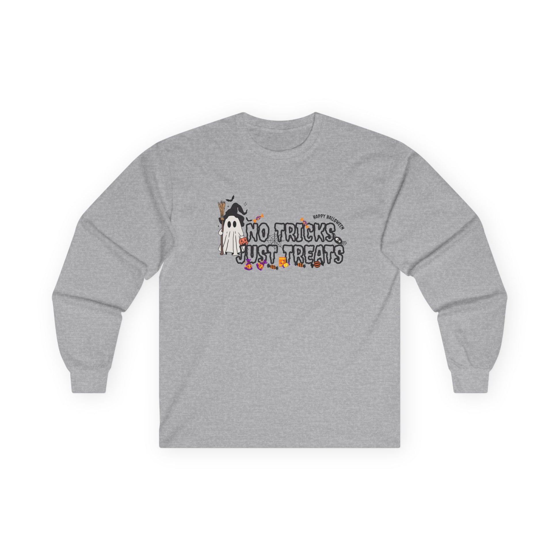 Halloween No Tricks Just Treats Long Sleeve Tee