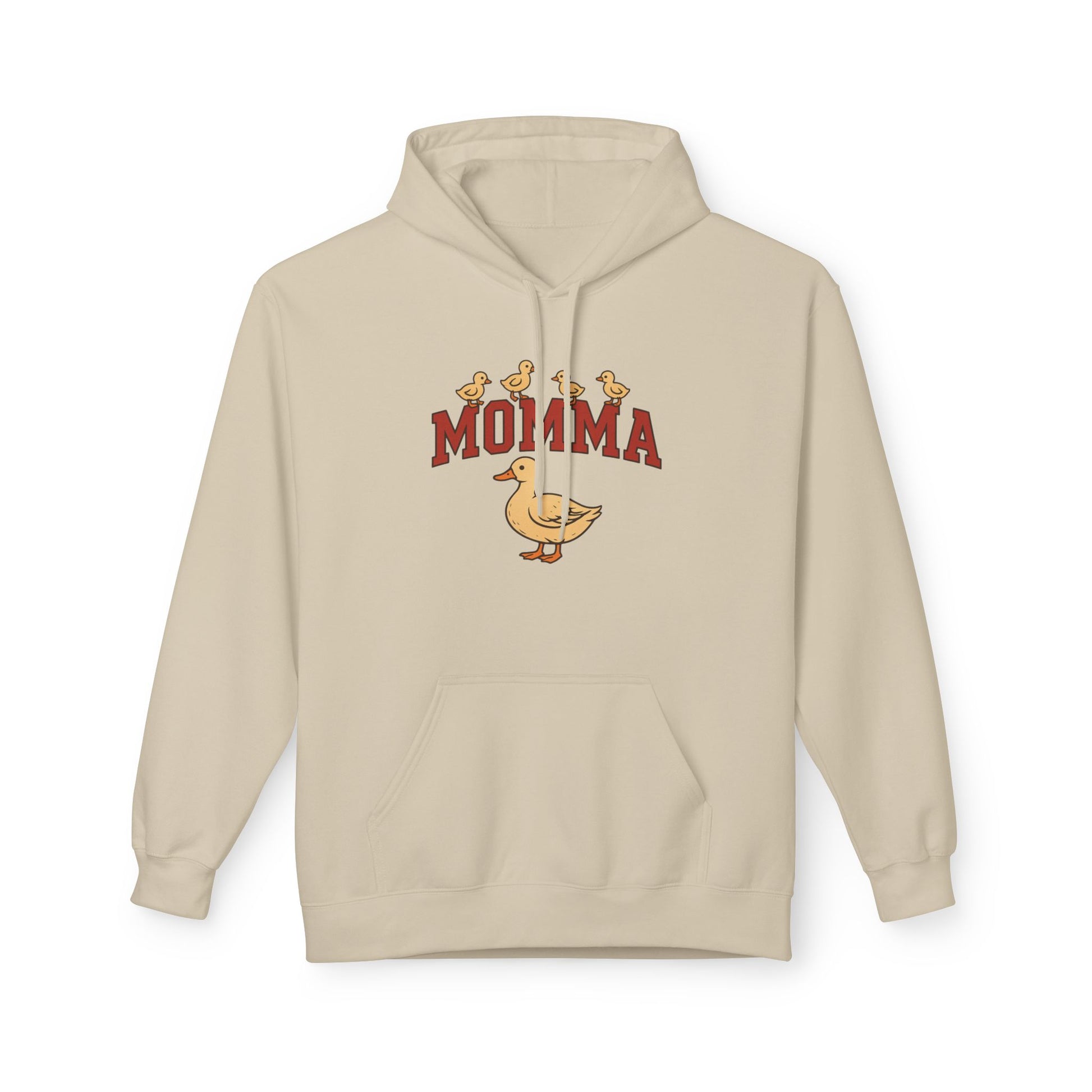 Momma Duck Hoodie — Cute Mother Duck Graphic Pullover